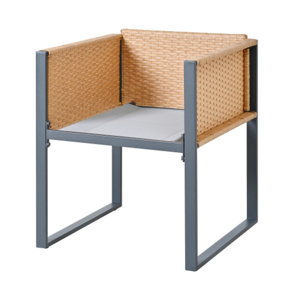 Ensemble table et chaises polyrattan – mobilier jardin 6 personnes, housses amovibles et lavables. - 8