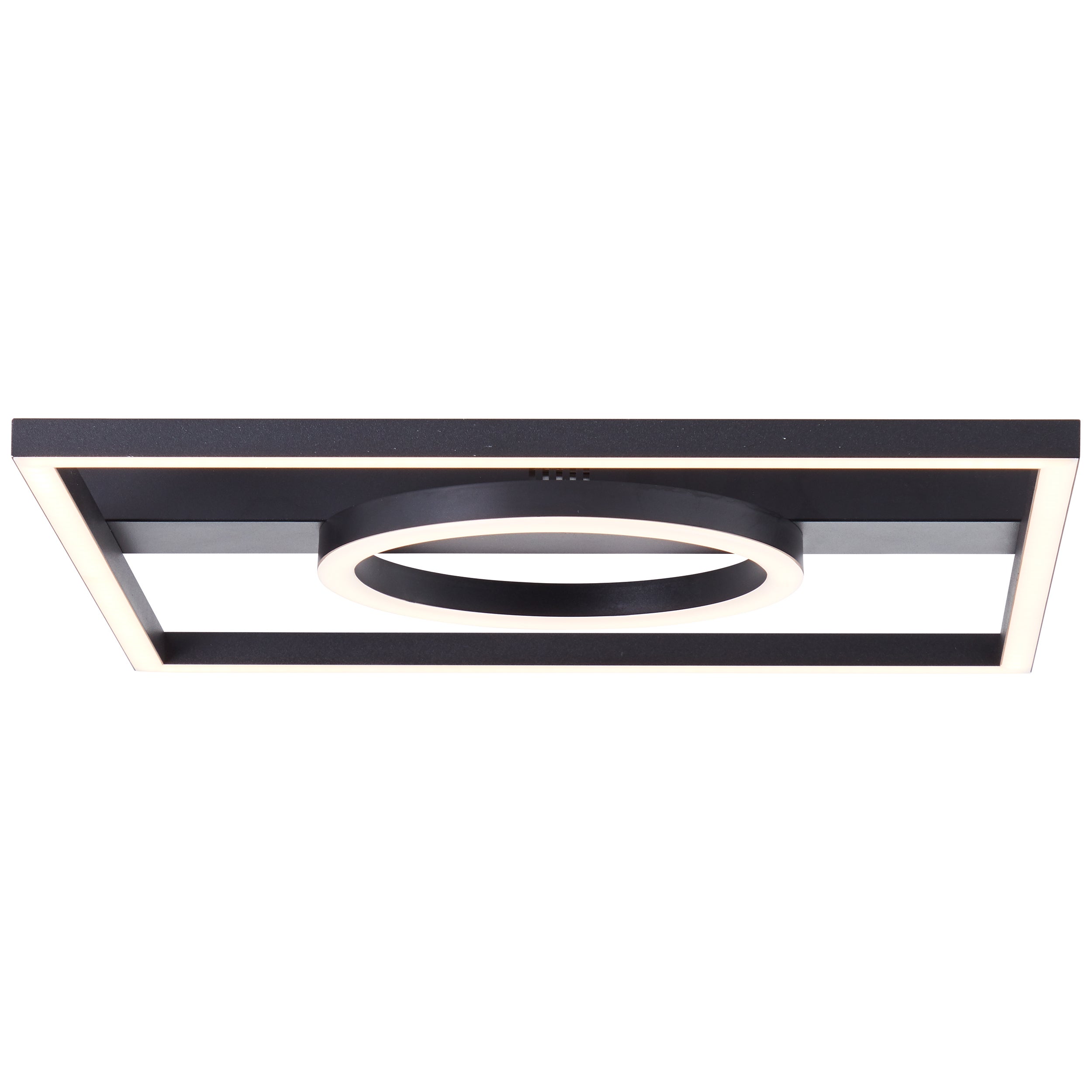 BRE-Light Maureen LED lampa sufitowa 40x40cm czarna Metal, zintegrowana dioda LED 24W z tworzywa sztucznego (strumień świetlny: 2700lm, barwa światła: - 3