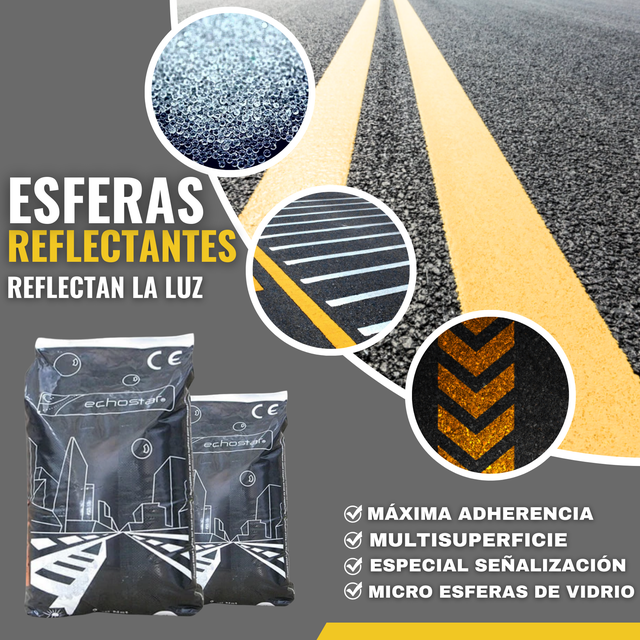 [1KG] Microbilles de Verre Réfléchissantes pour Peinture Routière et Signalisation, Augmente la Visibilité Nocturne