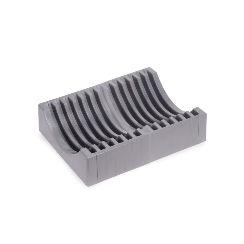 Emuca Zestaw stojaków na talerze, 13 talerzy, Plastik, Szary