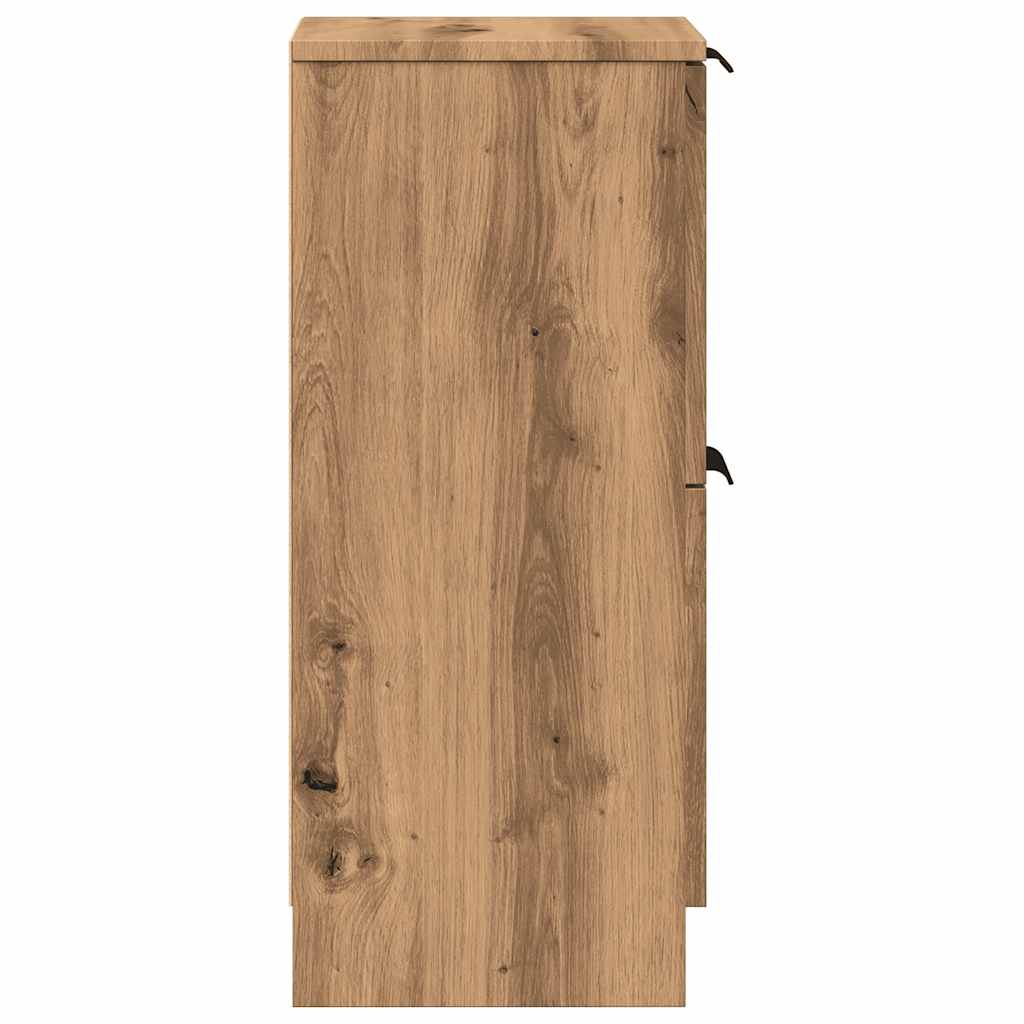 Credenza artigianale in rovere 30x30x70 cm in MDF - 6