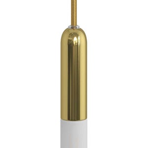 Creative Cables - P-Light, Kit Portalampada E14 In Metallo Con Serracavo A Scomparsa  Finitura Bronzo Satinato 84293715