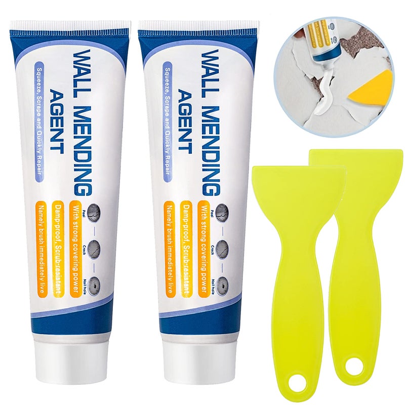 Zestaw sztuk środków do naprawy ścian ze skrobakiem uniwersalny uszczelniacz do wypełniania pęknięć i dziur samoprzylepny środek wodoodporny napraw