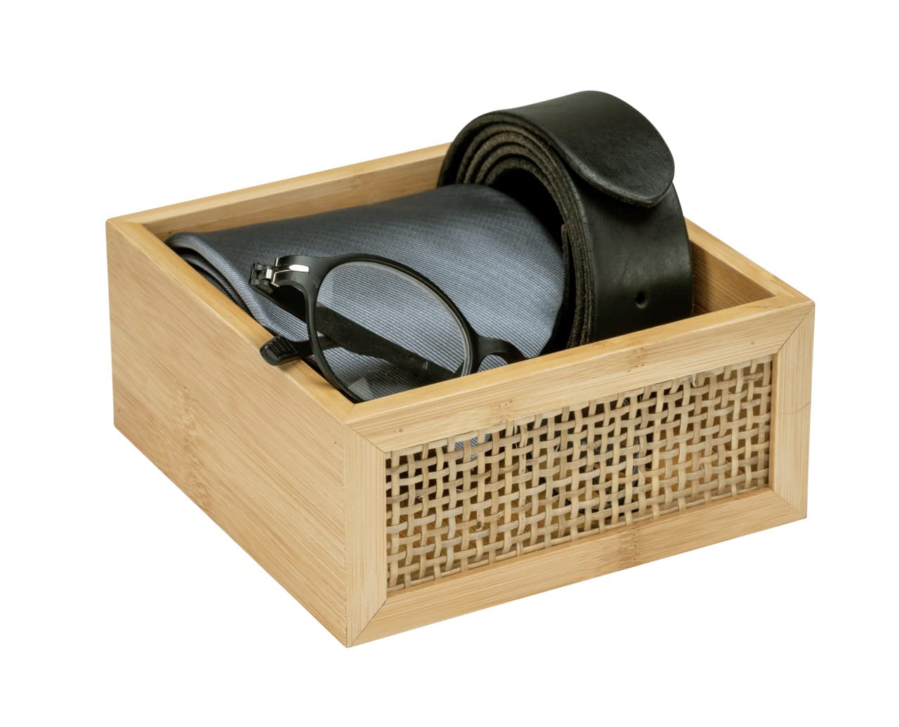 Wenko Ripiano per Bagno Allegre M, Ripiano Decorativo in Trendy Boho-Style, Intrecciato in Bambù e Rattan di Qualità, per Riporre Utensili da Bagno - 6