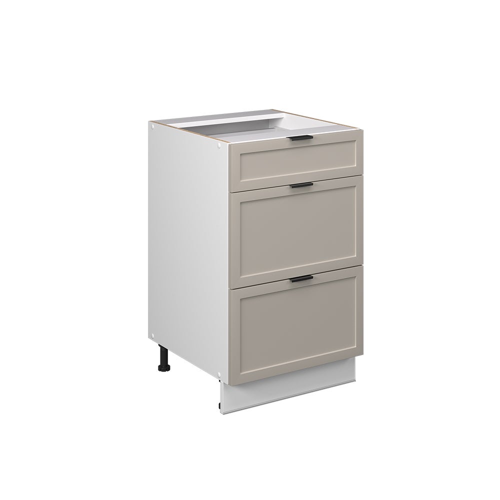 Vicco Szafka dolna do kuchni Fame-Line, GreyBeige, 50 cm bez blatu roboczego