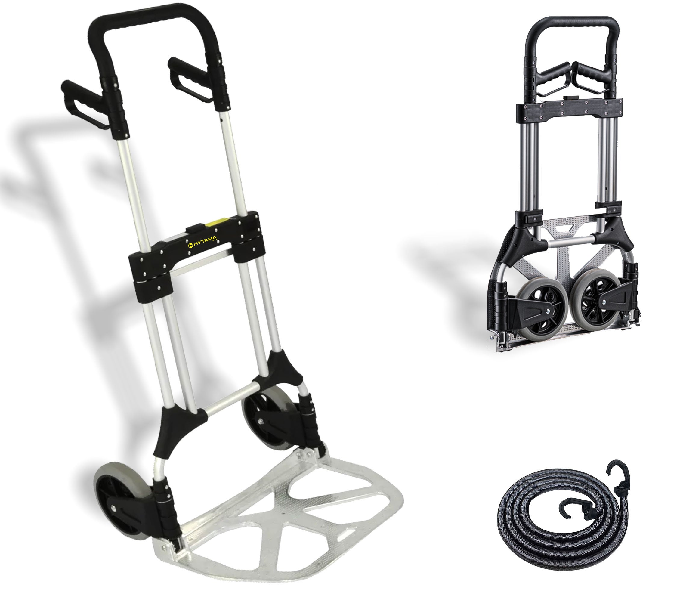 Chariot Pliable Cabriolet 2-en-1 En Aluminium - Capacité 660 Lbs - Robustesse Professionnelle
