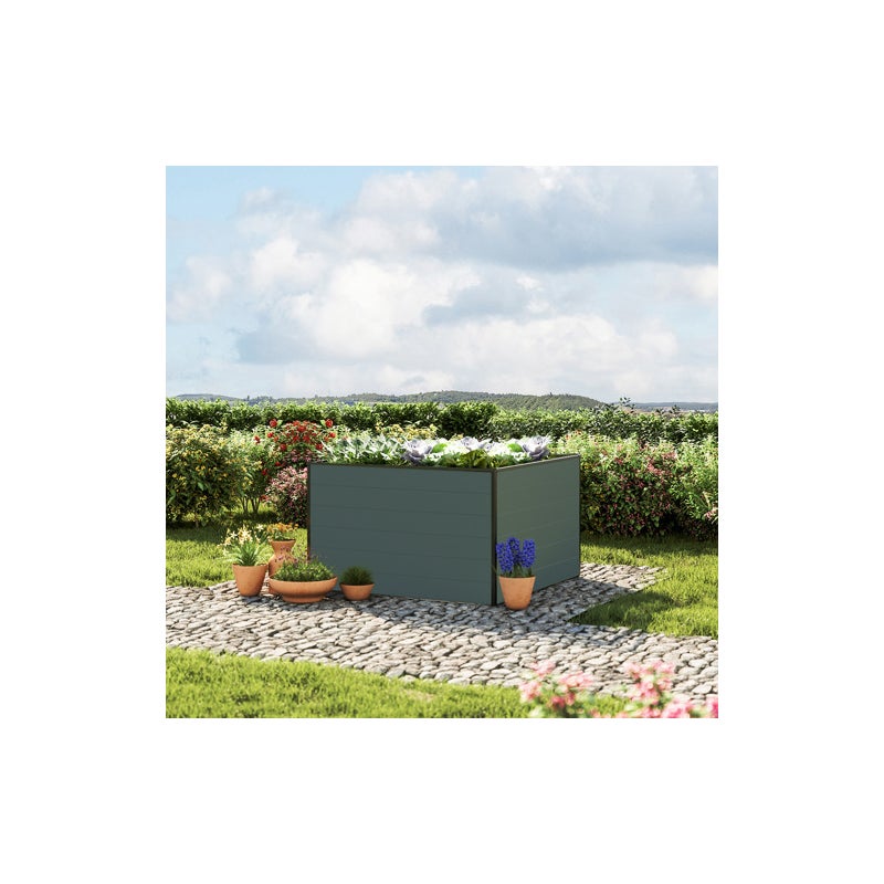 119 x 119 x 77 cm Grzadka podwyzszona, antracyt