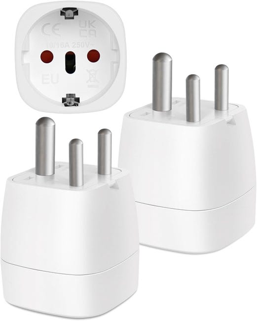2 Pcs Adaptateur Prise Anglaise,Voyage France vers UK, Adaptateur de ...