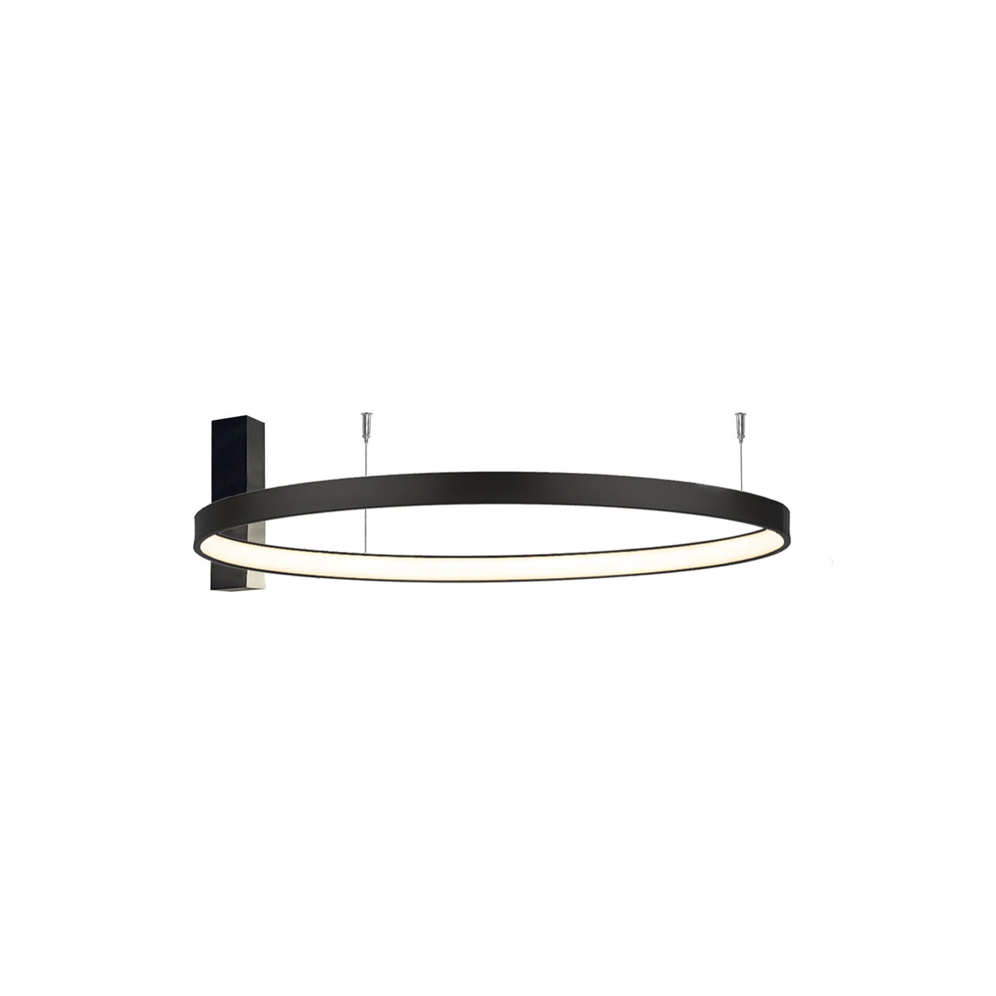 Lampa wisząca AGARI LED 54W Ciepła biel 6666lm czarna wym: 25 x 87 x 87 cm Shilo