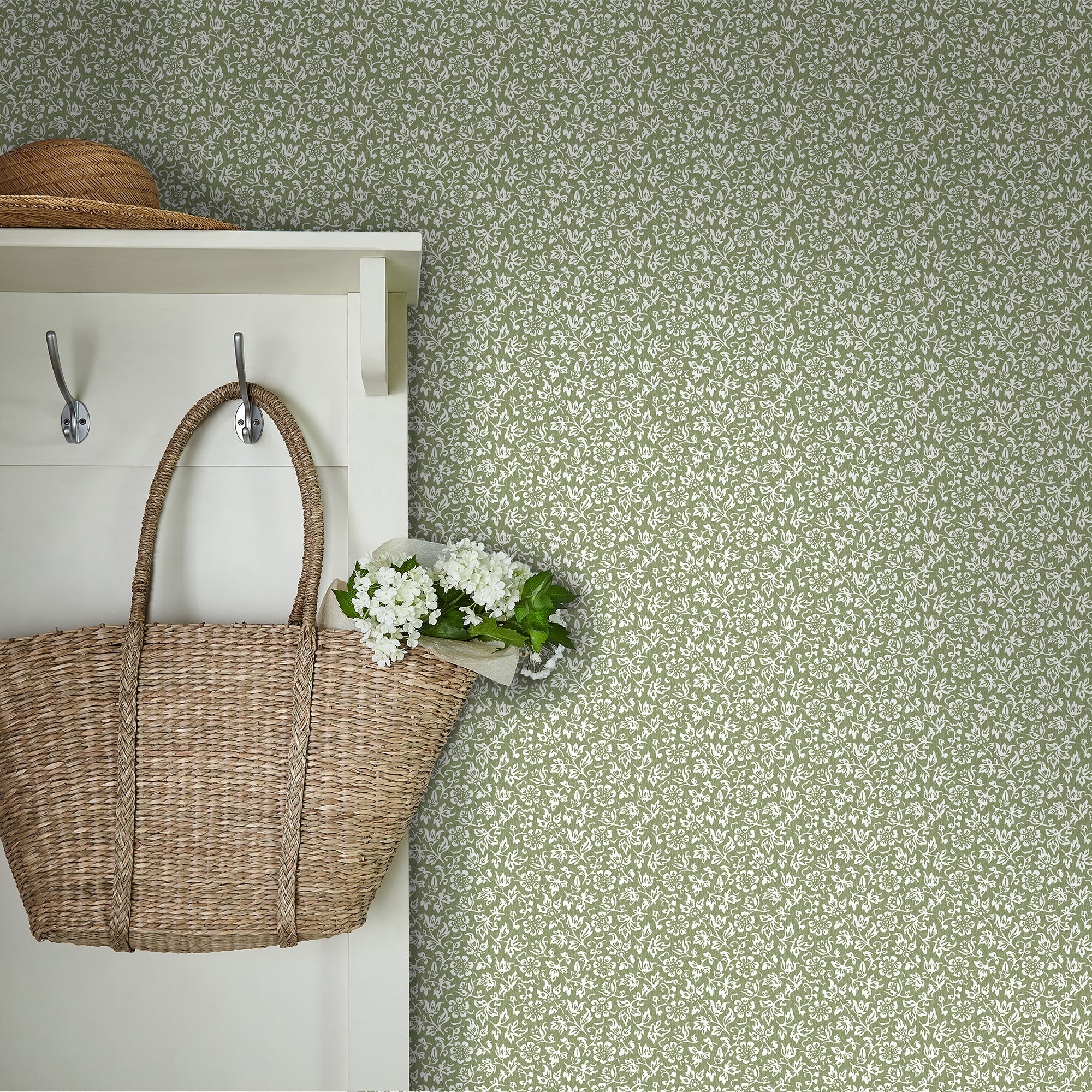 Laura Ashley Tapeta filzelinowa SWEET ALYSSUM 10 m x 52 cm