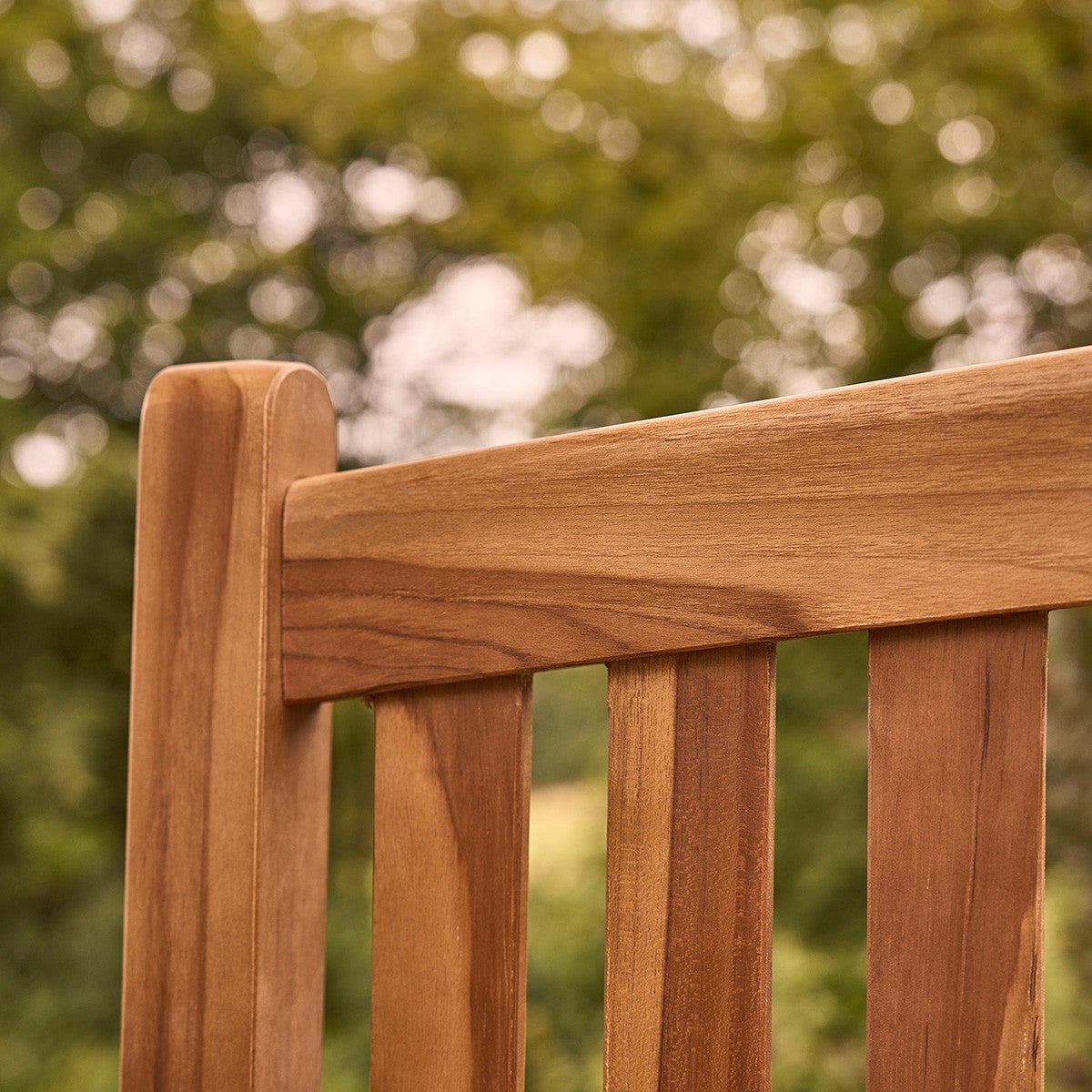 Banc de jardin en teck huilé massif - 5