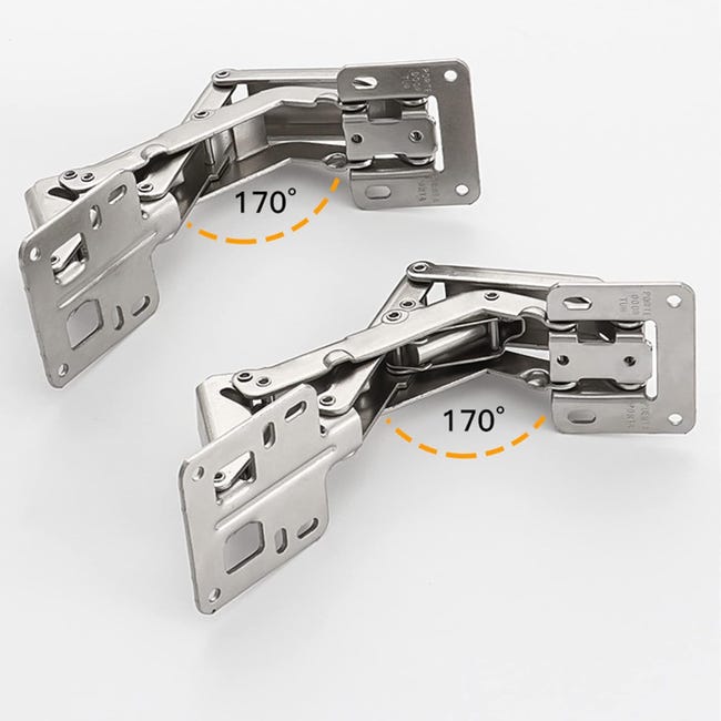 20 Cerniere Per Legno In Acciaio Inox - Con 120 Viti, Per Armadi, Porte E Finestre - Foto 9