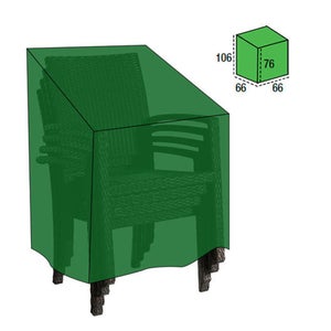 Copertura Per Sedie Impilabili Perel - Grigia, Impermeabile E Anti-UV - Foto 8