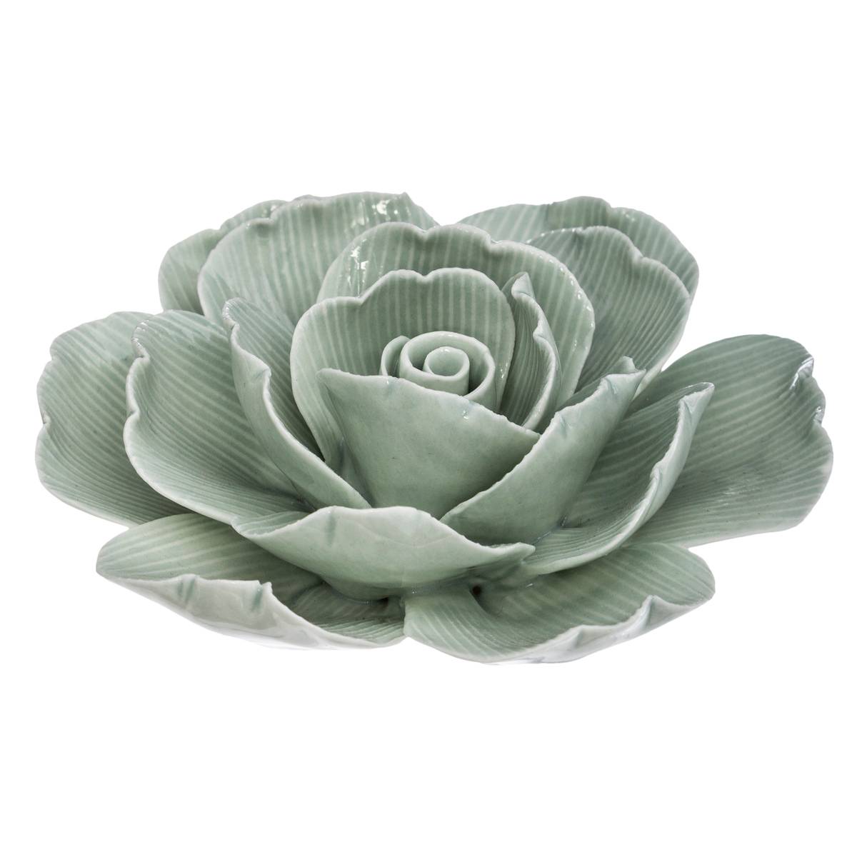 Fleur Déco Poésie D.10cm Céramique Rose Clair - Atmosphera Créateur d'intérieur - 3