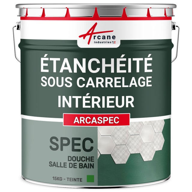 Etanchéité sous carrelage - SPEC étanchéité pour salle de bain / douche - ARCASPEC - 15 kg - ARCANE INDUSTRIES