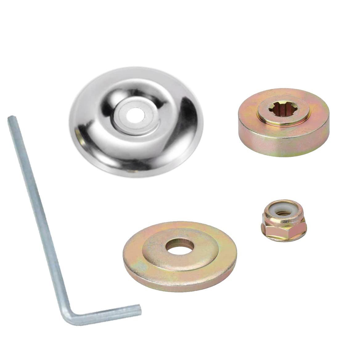 Kit Fixation Lame 19031234 Compatible Debroussailleuse TCK Garden, Hyundai, Bestgreen Et Plus
