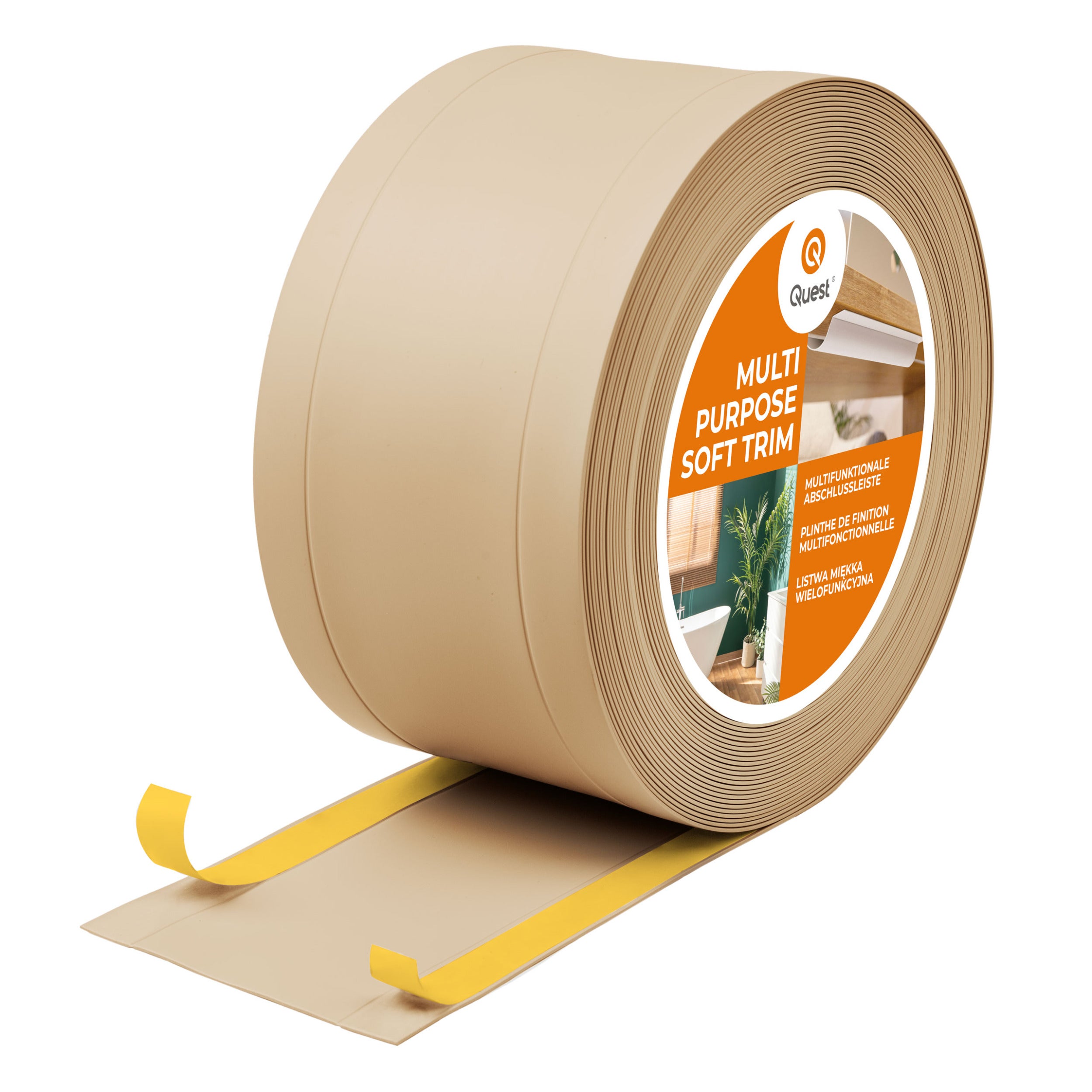 Listello di finitura PVC 6 in 1 autoadesivo 120 mm - flessibile e ...