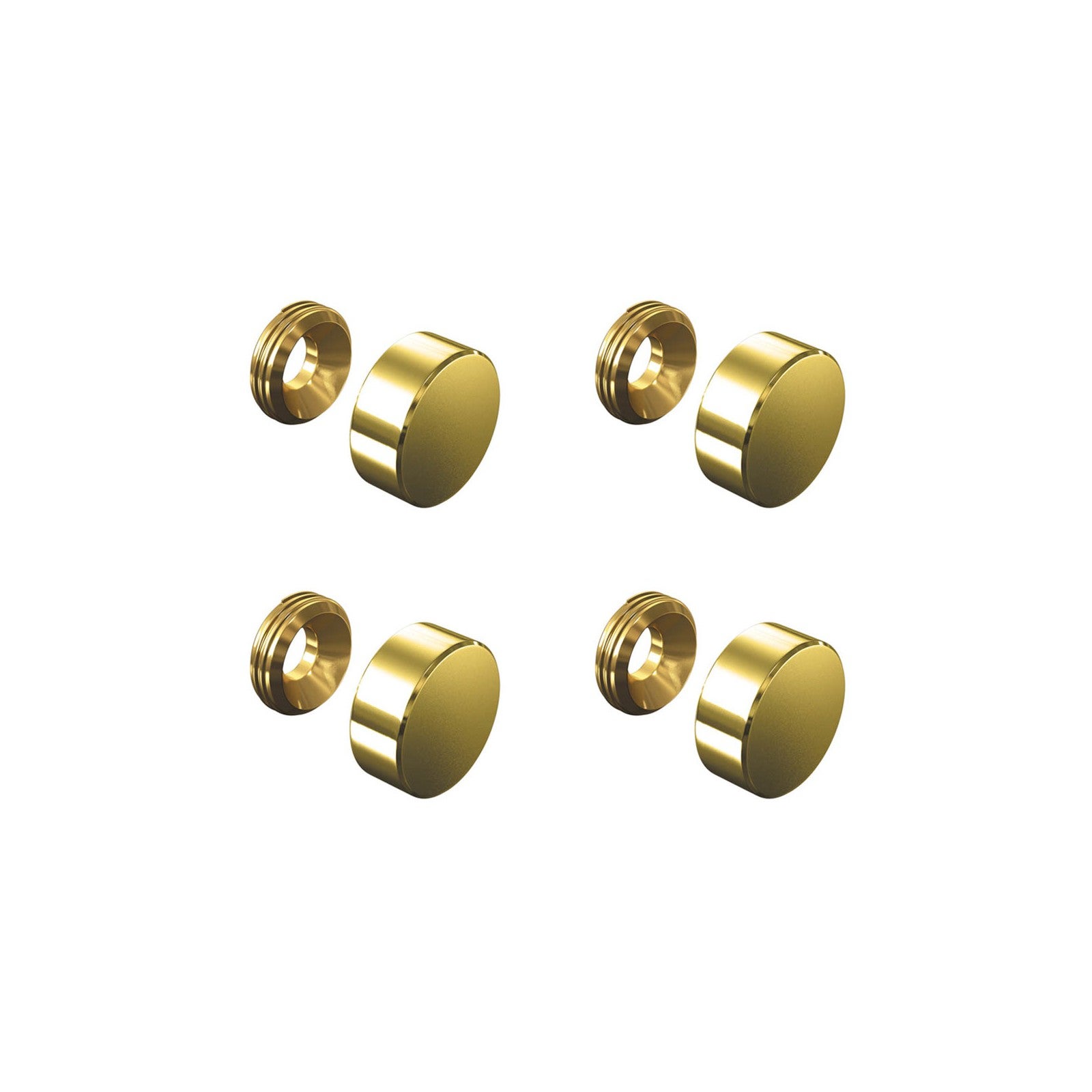 Lot De 200 Cache-vis En Laiton Doré, Diamètre ~15mm - Neuf