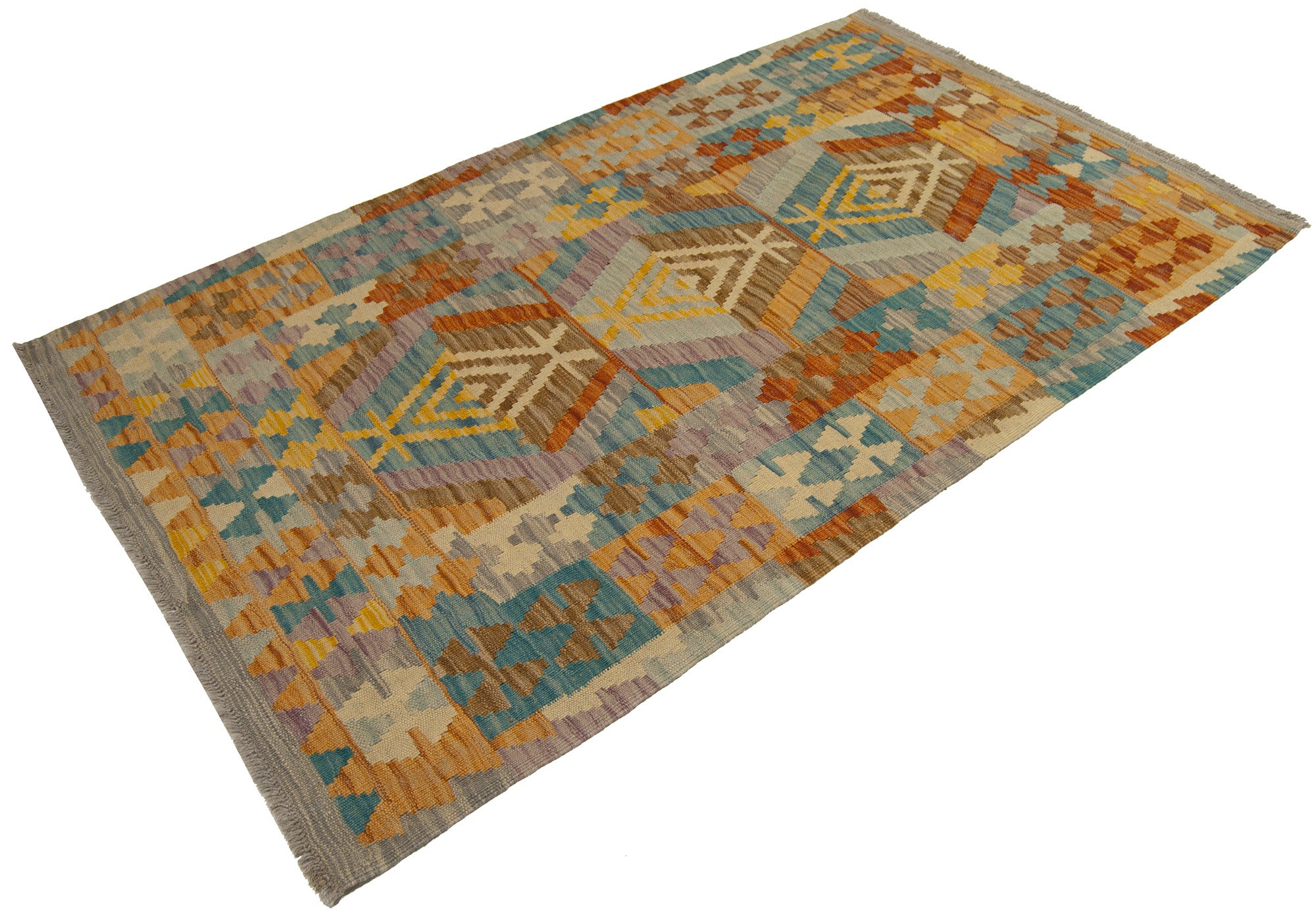 153x95 cm Oryginalny, ręcznie robiony kilim Klasyczny styl - Łatwy do czyszczenia