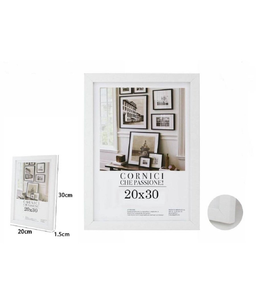 Cornice INSPIRE Musa nero e bianco per foto da 24x30 cm | Leroy Merlin
