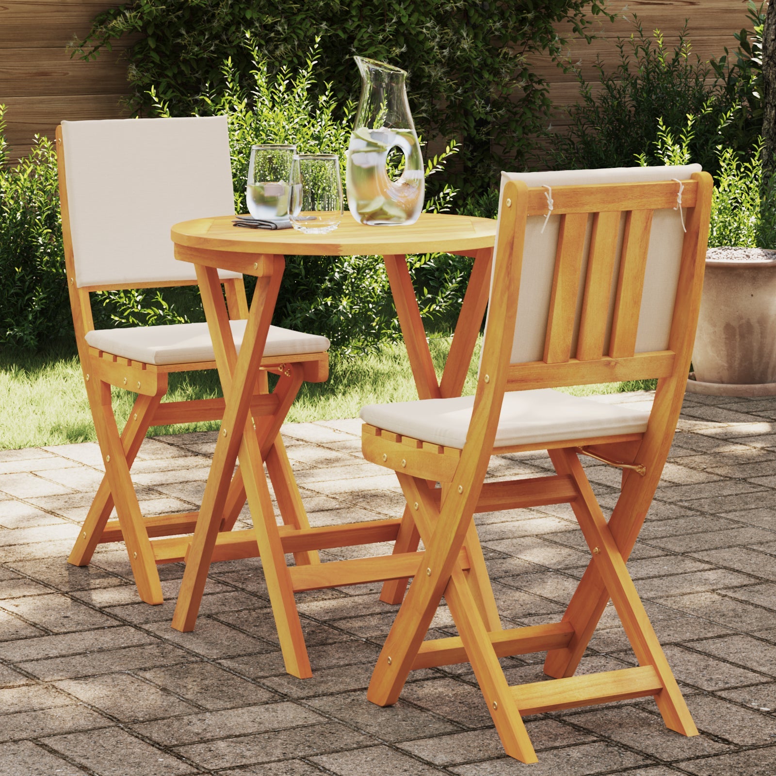 Zestaw bistro 3 pcs Olej Naturalny Lite Drewno Akacji vidaXL