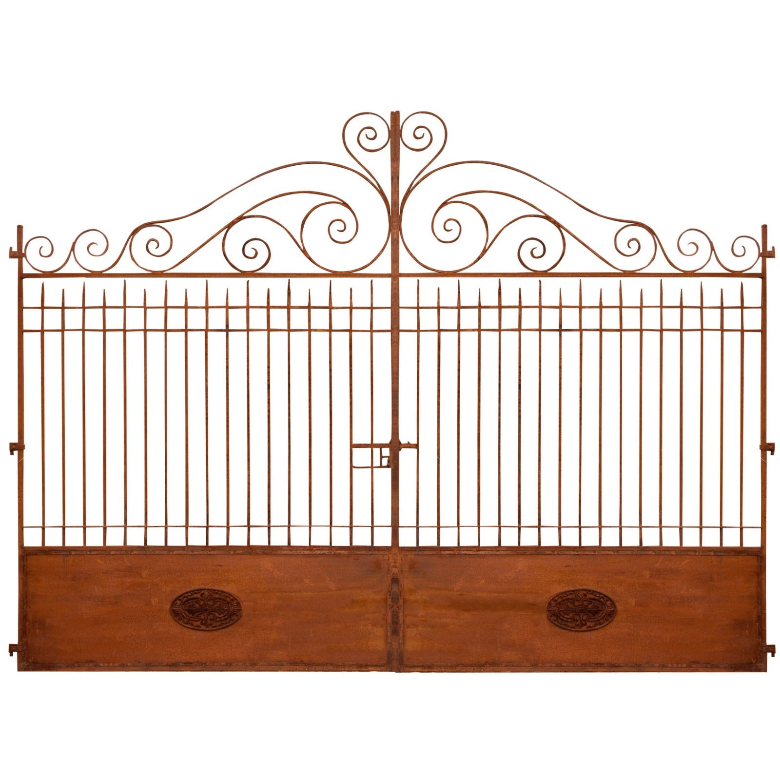 BISCOTTINI Portail Battant Finition Fer Forg Antique Jardin biscottini-portail-battant-finition-fer-forg-antique-jardin