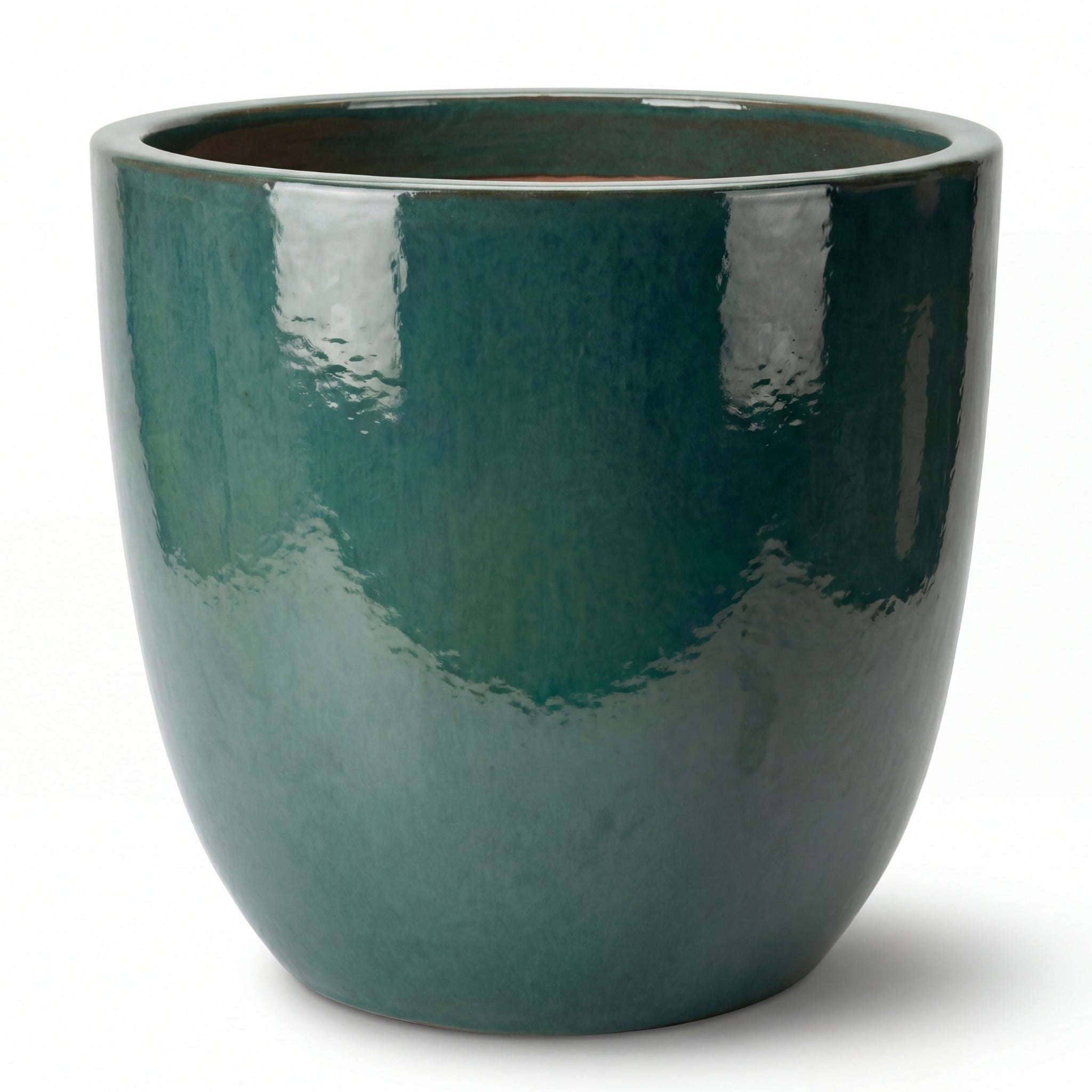 Pot grande taille d'extérieur LANCELOT 57x50cm jade, fait main en terre ...