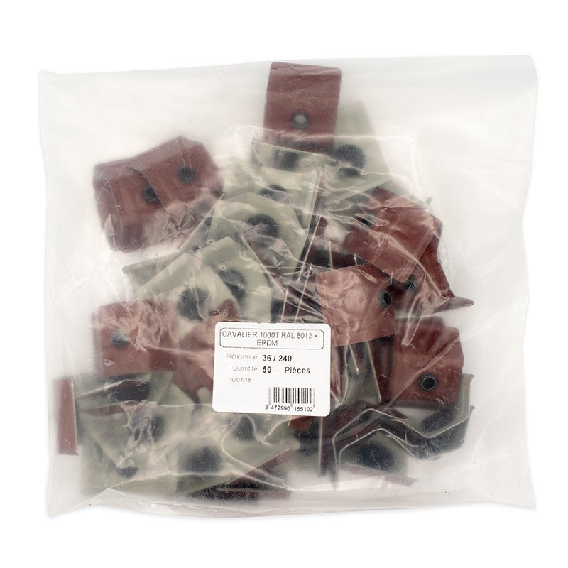 50 Cavaliers de fixation pour tôle AXEL et AXEL PLUS | Bleu Ardoise | RAL 5008 - 5