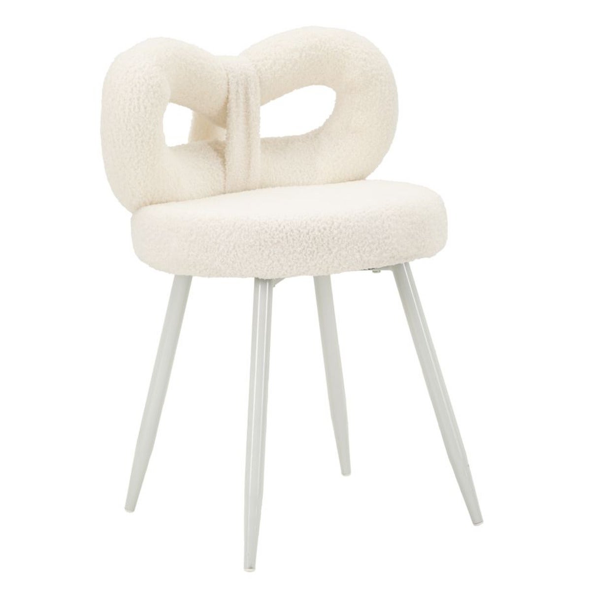 Krzesło Wstążka, MDF, Biały, Seven Design