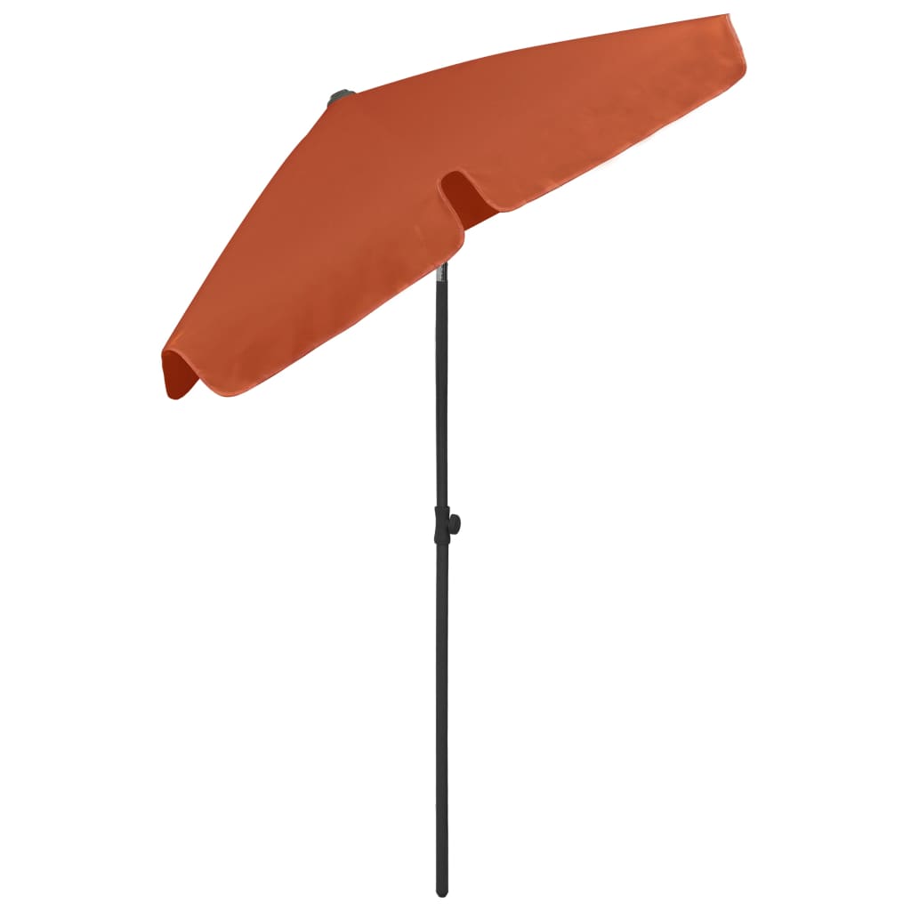 Parasol de plage Terre cuite 180x120 cm - 6
