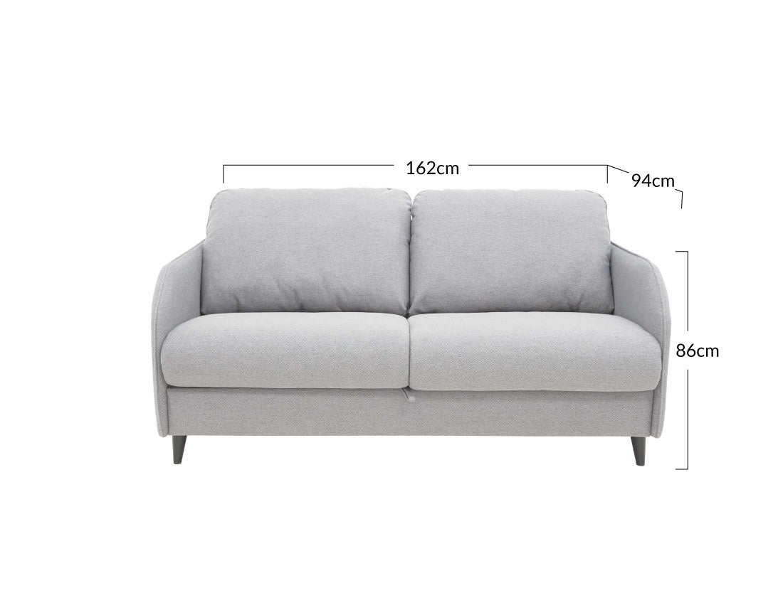 Canapé convertible express 3 places en tissu matelas 11 cm Beige - COSMOS - Best Mobilier - 6