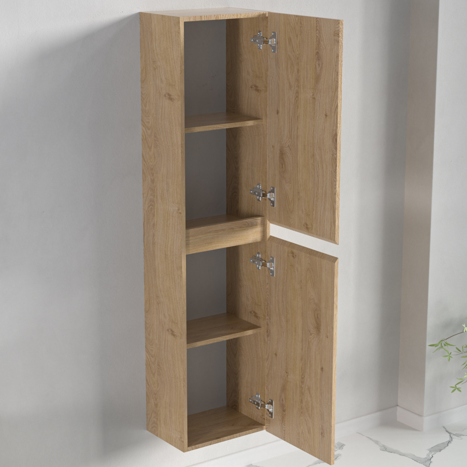 LOMAZOO colonne salle de bain Marbella chêne clair - 140cm - 5