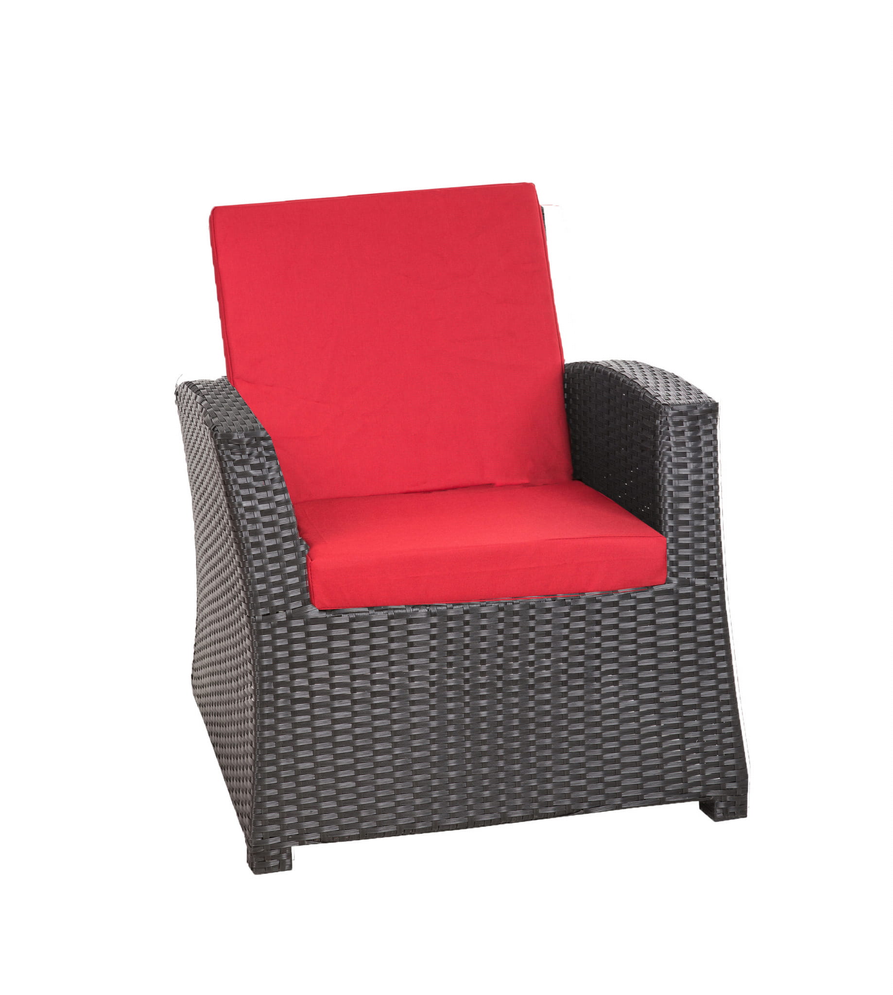 1x Zestaw poduszek na fotel ogrodowy rattanowy 56x52x7 czerwona poduszki na krzesło ogrodowe z oparciem poduszki na fotele technorattanowe na taras