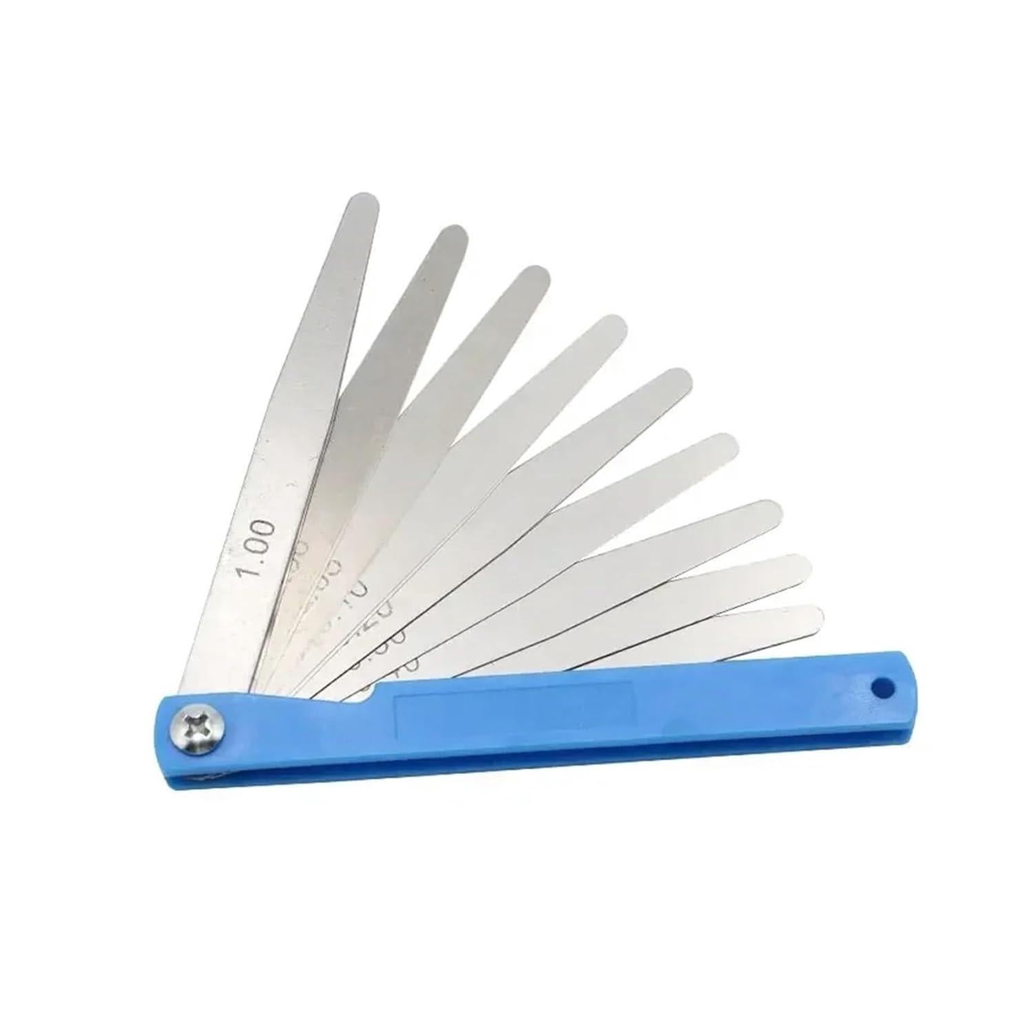 Cale Menuiserie Poggapp Jauge D'Épaisseur En Plastique 0,05 Mm à 3 Mm, Outil De Mesure D' Écart Métrique, 21 Feuilles Entretoise Plastique