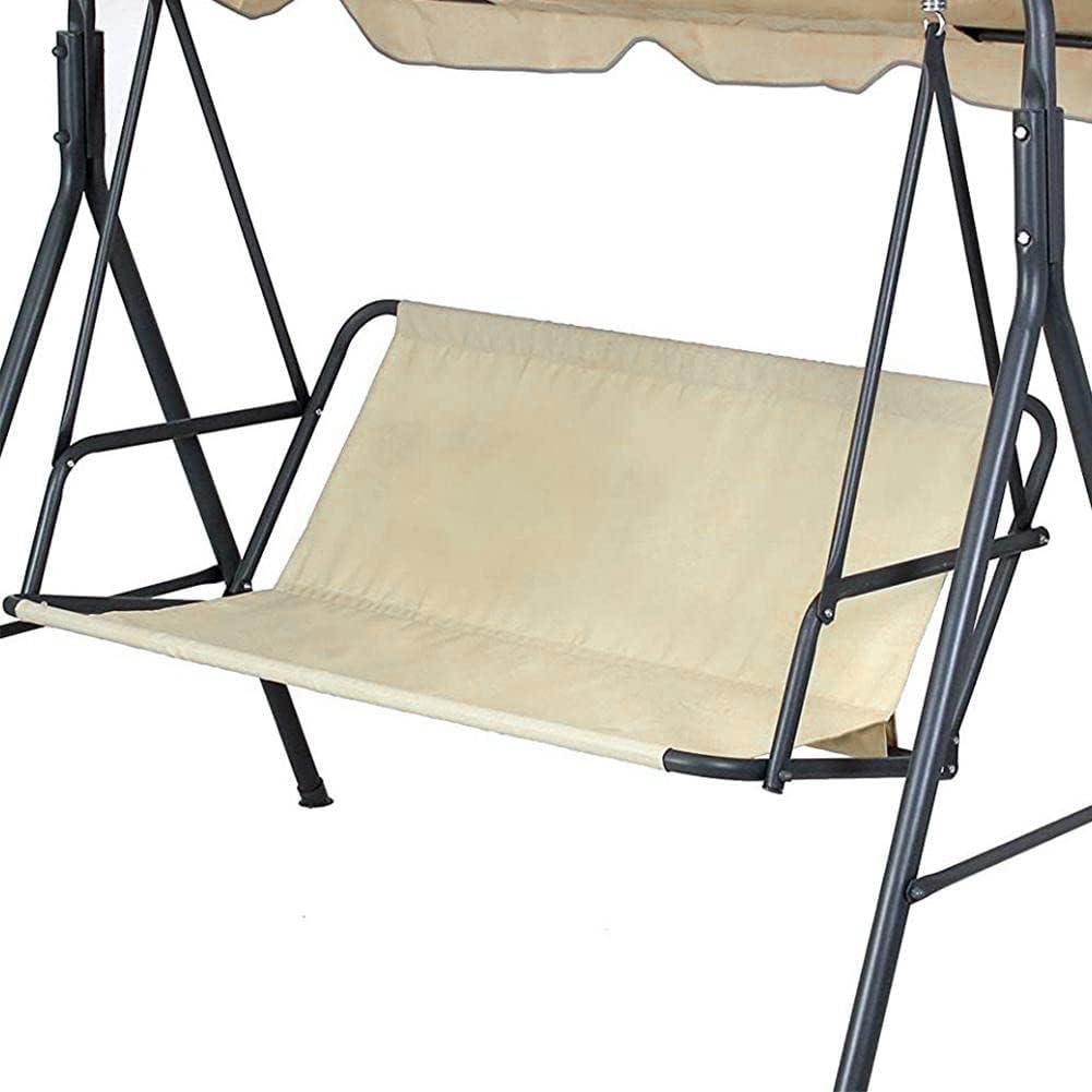 Pokrowiec zamienny na huśtawkę 2/3-osobową, wodoodporna i wytrzymała tkanina Oxford 600D, pokrowiec na poduszkę do huśtawki -138x50x50cm-beżowy
