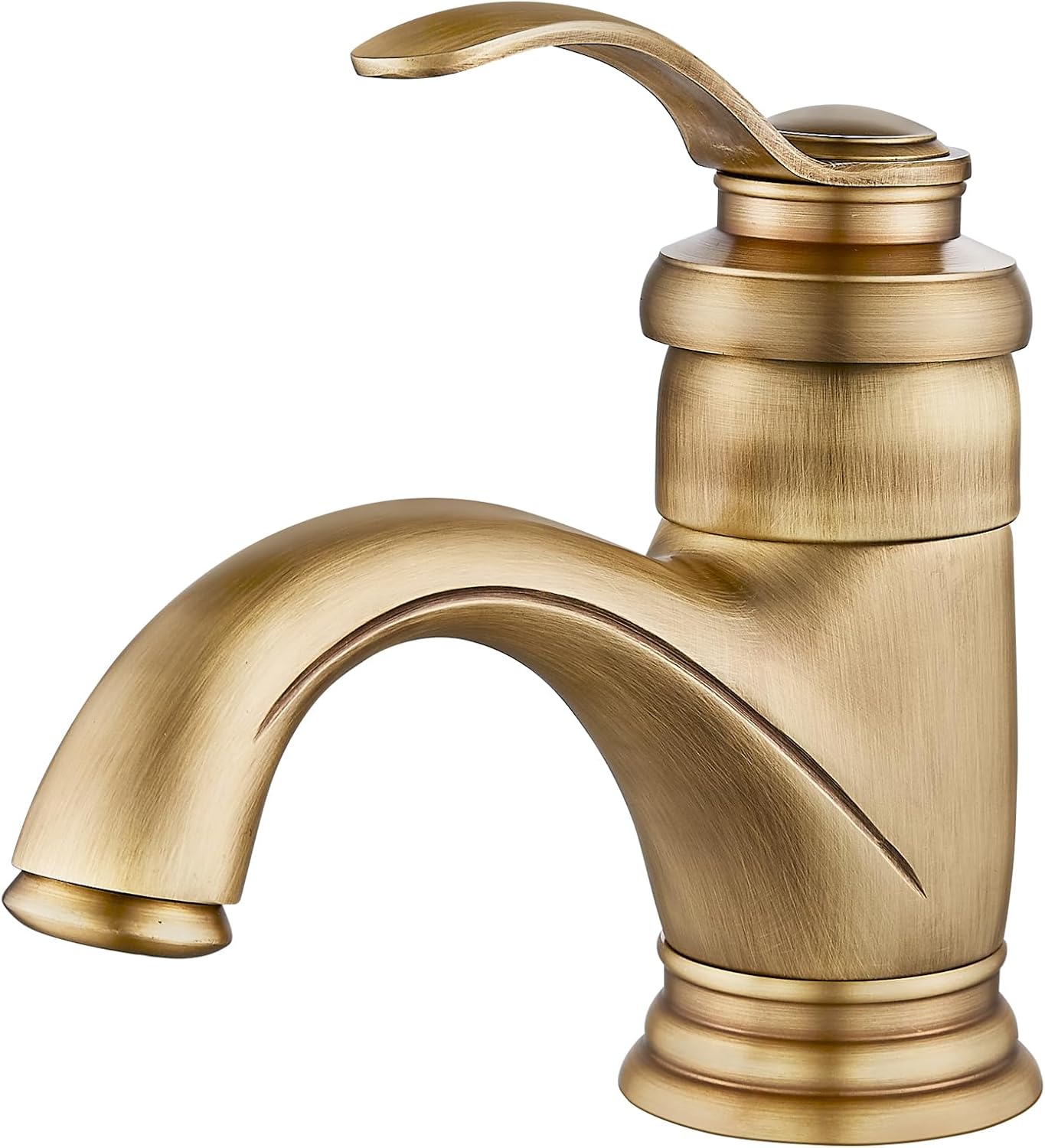 Bateria łazienkowa w stylu retro, bateria umywalkowa z jedną dźwignią, mosiężna, nowoczesna bateria umywalkowa z regulowaną ciepłą i zimną wodą