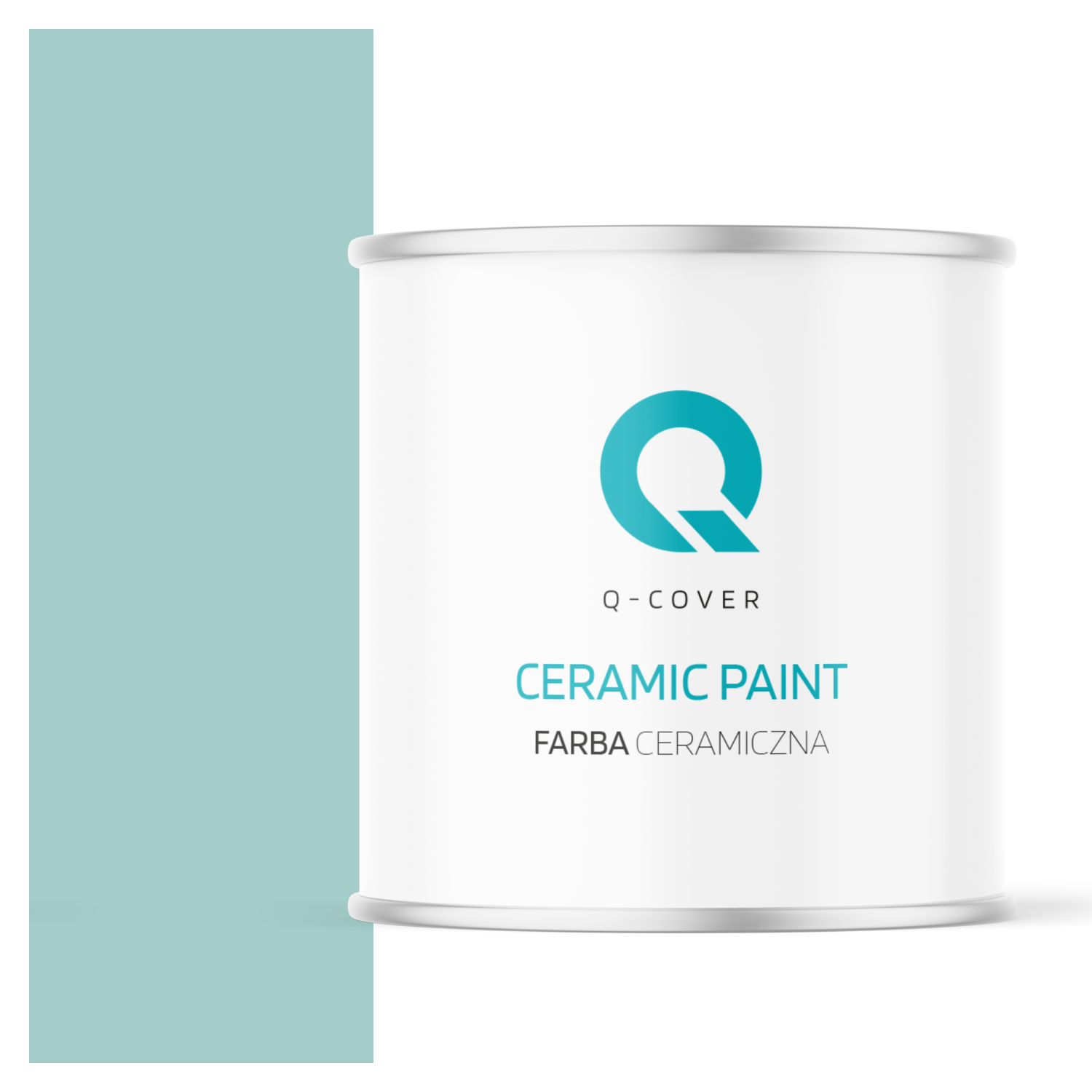 Farba Ceramiczna Do Ścian i Sufitów Q-Cover Miętowy H1553 Głęboki Mat 2L
