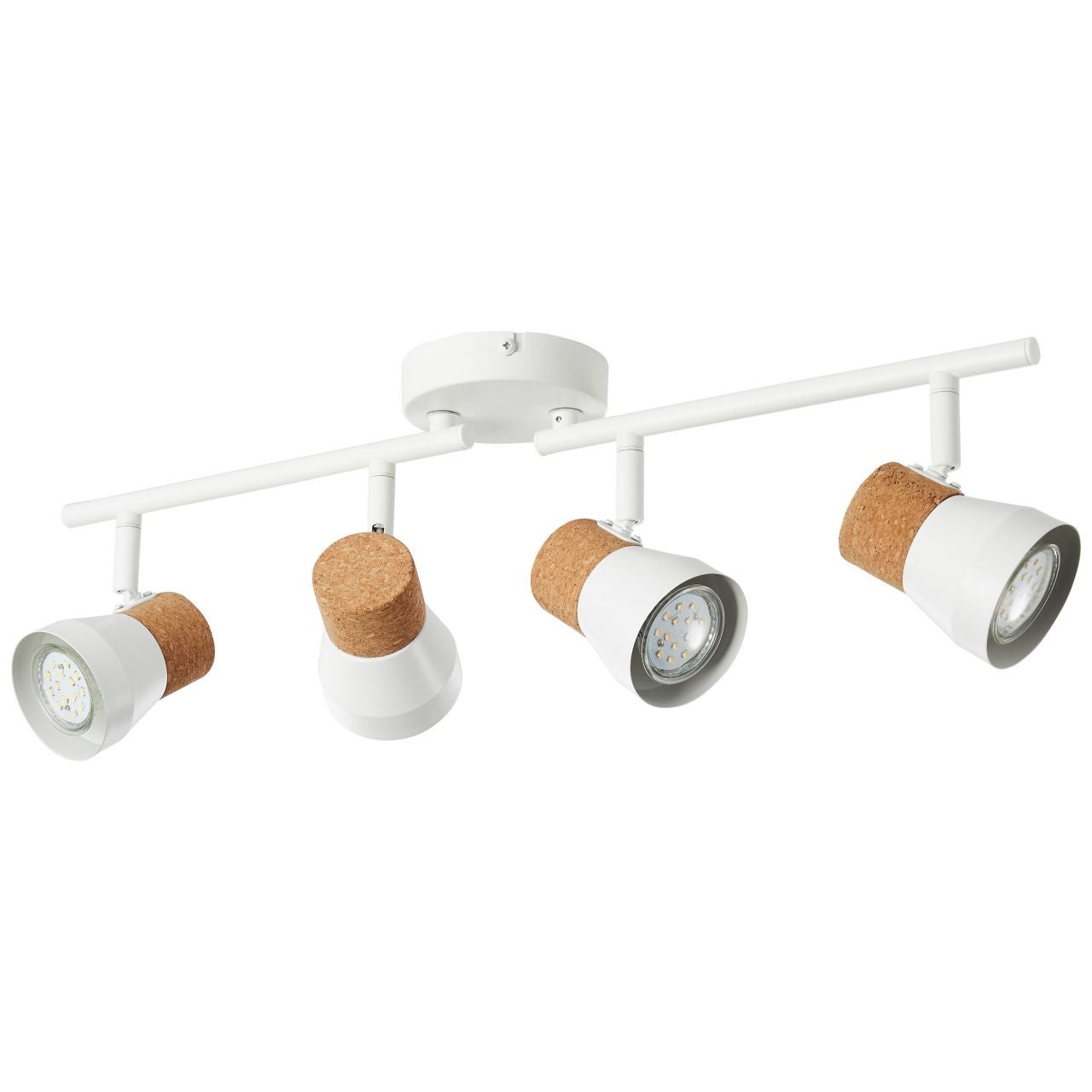 Brilliant Jamil LED lampa sufitowa 48cm biały/czarny, metal/plastik, 1x 30W zintegrowana dioda LED, (strumień świetlny: 2900lm, barwa światła: 3000-65 - 6