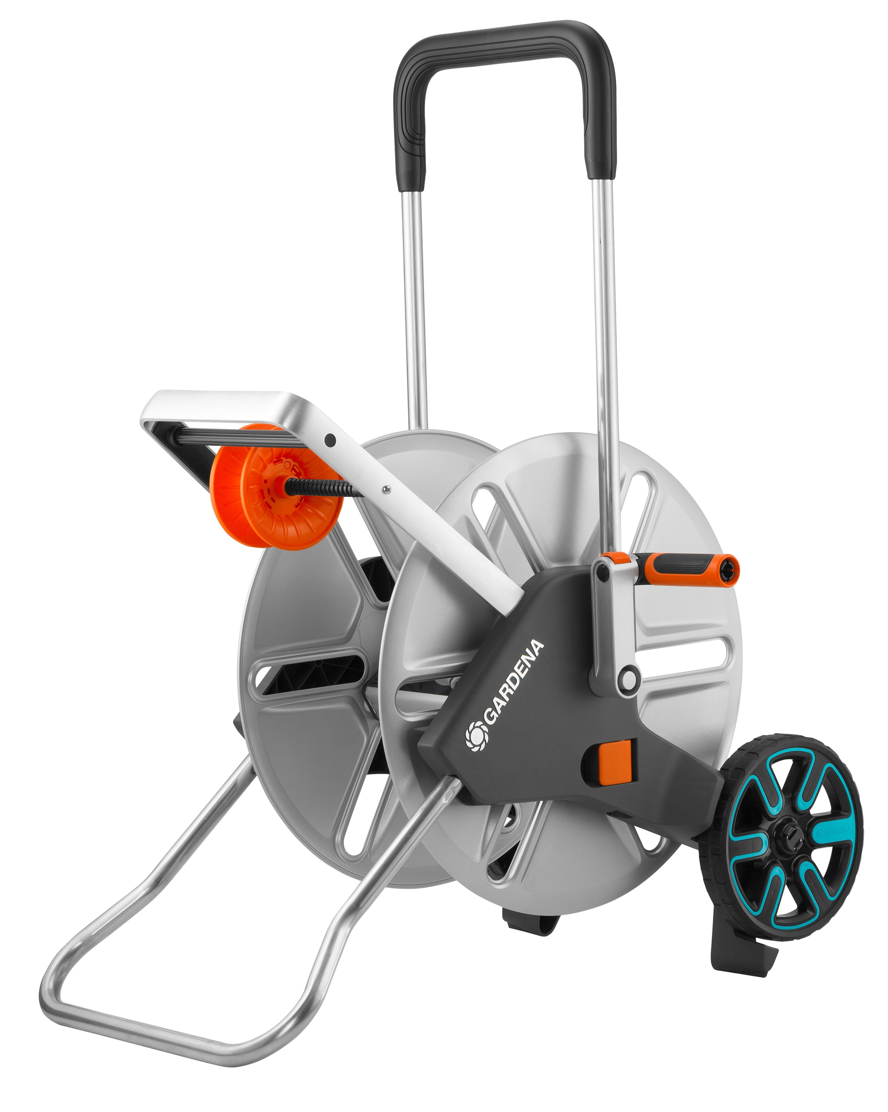 Ręczny wózek na wąż Gardena AquaRoll L Easy Metal solidny i ergonomiczny