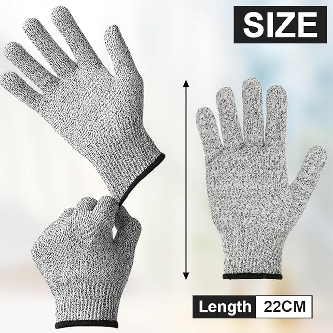 Gants Anti-Coupures Gants Anti-Coupures Professionnels Haute Protection, Gants de Travail de Sécurité pour Cuisine Gant Huitre Protection, Gants pour - 2