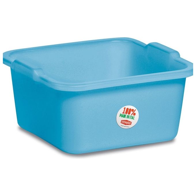 Bacinella Quadra Stefanplast In Politene - Bianca, 30 Cm, Design Moderno E Facile Da Pulire - Foto 4