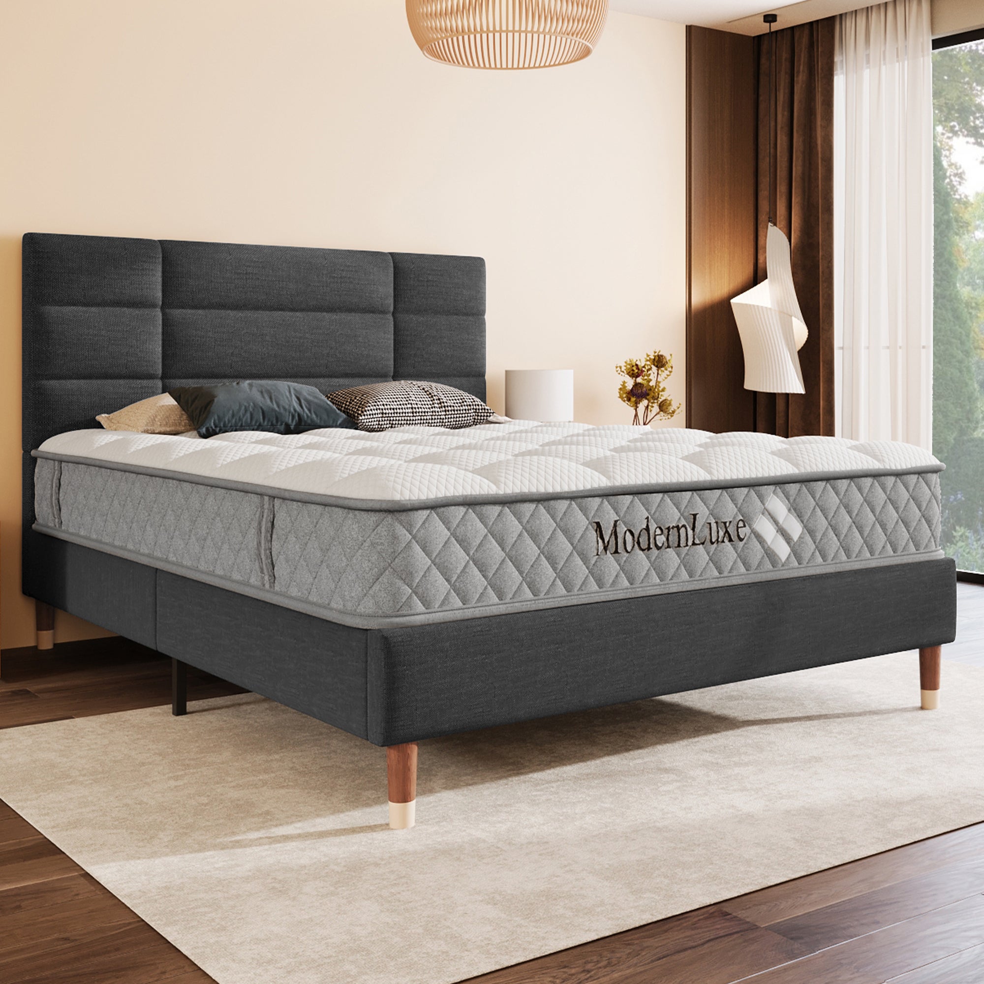 Housse De Canapé 140 X 190/200 Cm - Housse Sommier Lit 140 Cm Gris - Fabriquée En Espagne