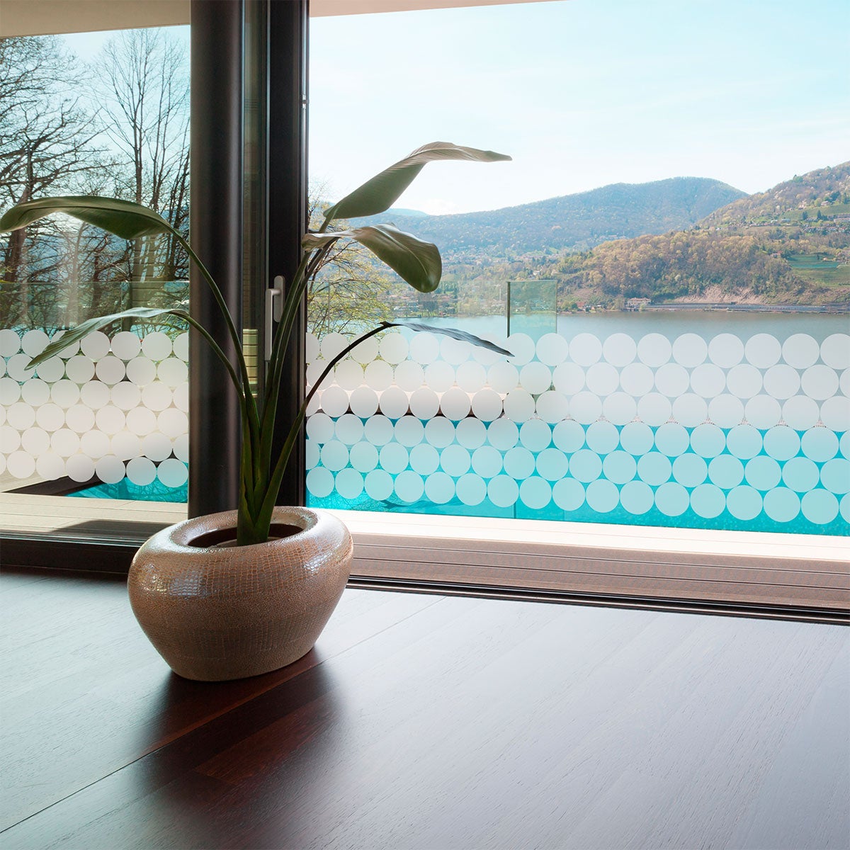 50 adesivi circolari oscuranti per finestra e porta della doccia - Sticker adesivo - adesivi murali - 50x100cm-50stickerscercles10X10cm - 7