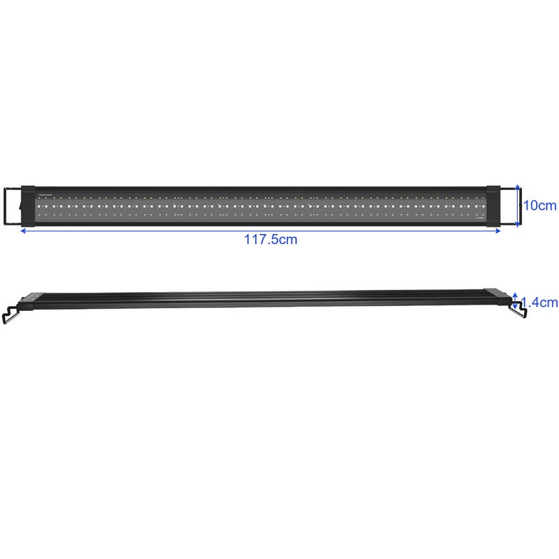 120-150cm Lampe Aquarium LED, RGB avec télécommande sans fil Étanche LED Lumière Aquarium D'éclairage - 2