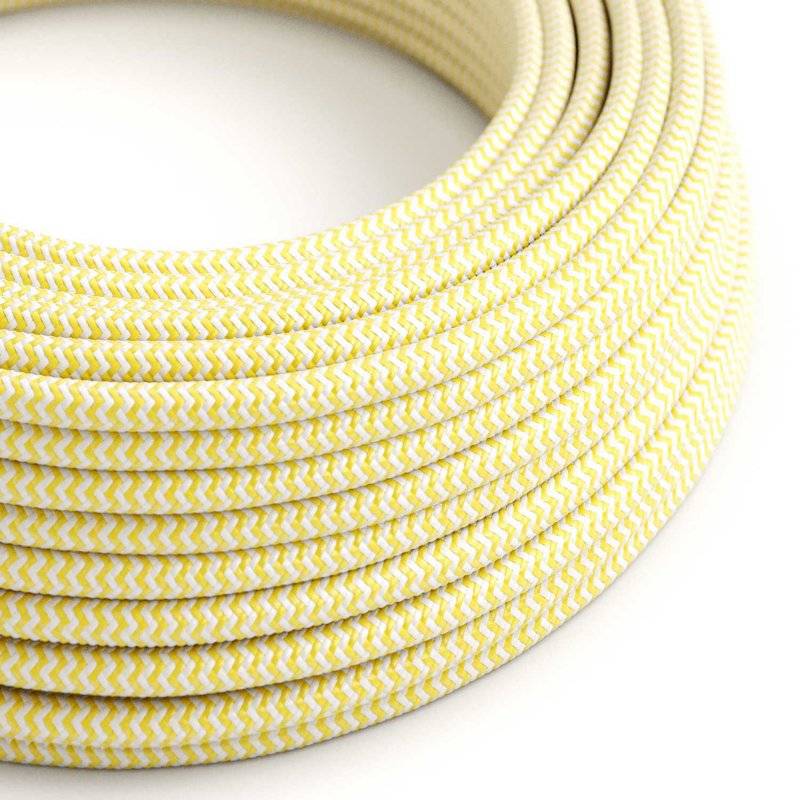 Creative cables - Fil Électrique Rond Gaine De Tissu De Couleur Effet ...