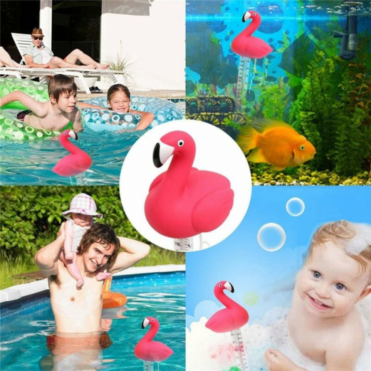 1pc Thermomètre De Piscine Flottant, Thermomètre d'eau Flottant, Thermomètre De Piscine - 2