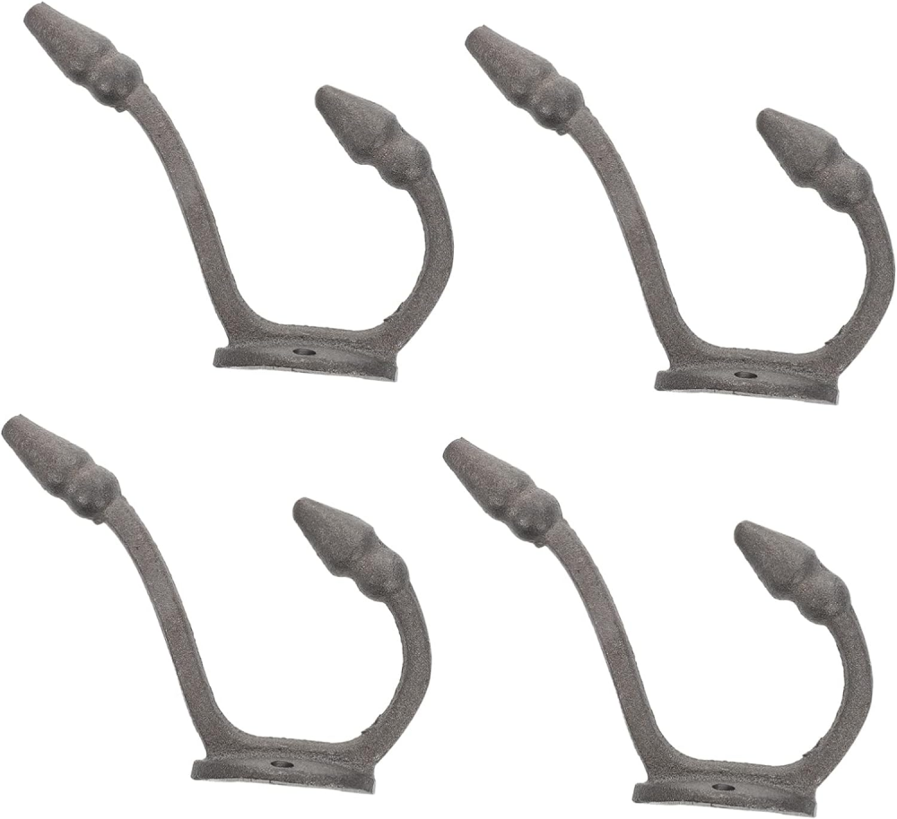 sztuki żeliwnych haków ściennych Haki ścienne Wieszaki ścienne Haki do przechowywania Ozdobne wiszące haki ścienne Rustykalne haki wieszakowe ścianę