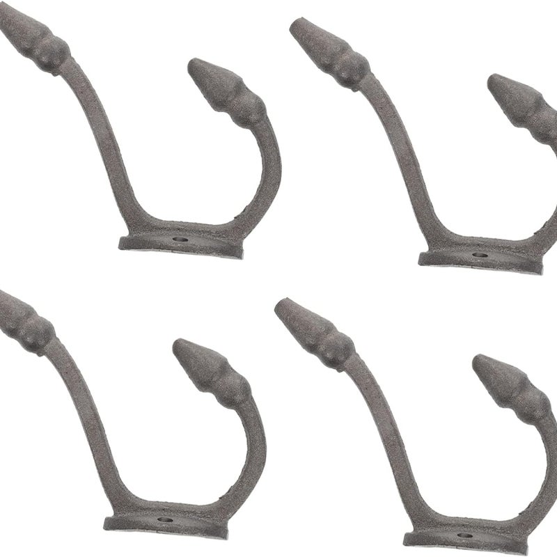 sztuki żeliwnych haków ściennych Haki ścienne Wieszaki ścienne Haki do przechowywania Ozdobne wiszące haki ścienne Rustykalne haki wieszakowe ścianę