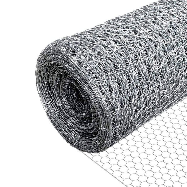 Grillage acier galvanisé - Maille 13mm - 1x25M - Filet de clôture pour poulailler - VOUNOT®