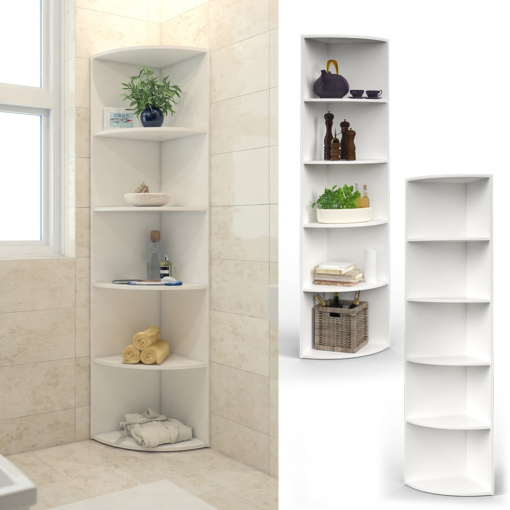 Vicco Étagère murale pour chambre denfant Ecki, Blanc, 40x180cm | Leroy